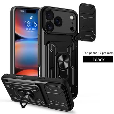 For IPhone 17 Pro Max Air 17 Camera Cover Car Mounted Magnetic Wireless Charging Phone Case Card Insertion Bag Protective Cover