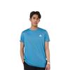 adidas T Shirts Men's Blue Crew Neck Moderate Straight Fit HR5257