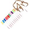 Kids Dance Ribbon Streamer Set 24 Pieces Assorted Colors 400x5cm Gymnastics Stick