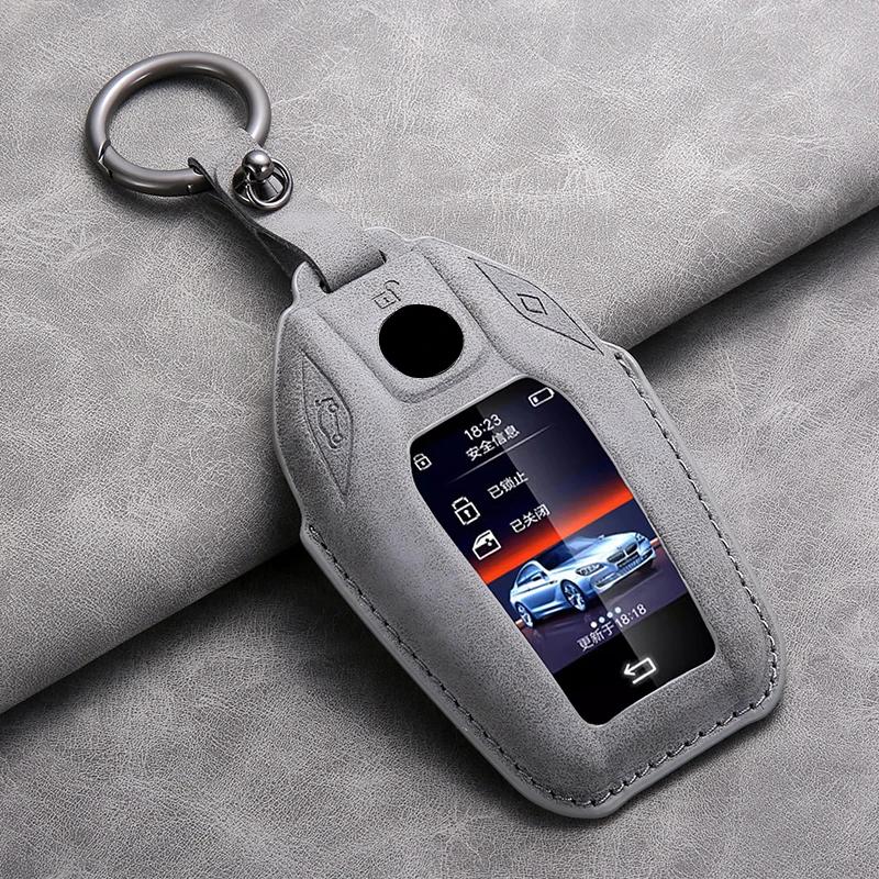 Car Key Cover for Bmw X3 G01 G31 X5 G05 X4 G02 G30 G32 I8 X7 M5X F20 Leather Car Key Case Cover