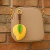 Cartoon Bag Pendant Mango Plush Key Ring Creative Fruit Key Chain  Women