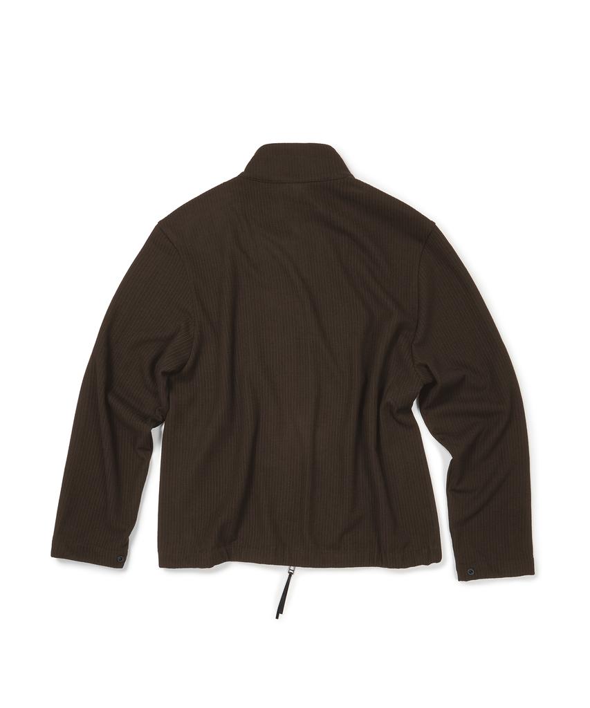 Etce (Base) Full Knit Zip Up (Brown)