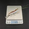 Wooden Material Squid Jig 10cm Length Flying Squid Jig Horizontal Shrimp Bait  Saltwater Fishing