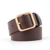Stylish And Classic Womens Faux Leather Belt With Unique Square Pin Buckle For Lovers Fashion