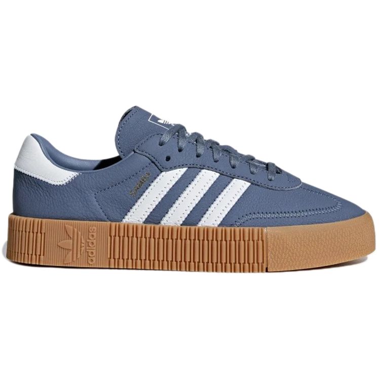 Adidas Originals Sambarose Synthetic Leather Low-Top Sneakers Women Sneakers DB2695