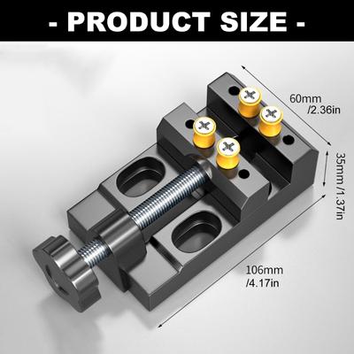 Solid Mini Benches Vise Tool Ergonomic Grip 25kg Capacity Ideal For Jewelry Making And Home Repairs