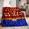 1 Stück Wonder Woman Flanell-Kuscheldecke Leicht Weich Warm Ganzjahresdecke für Sofa, Bett, Reisen, Camping L1024199