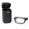 TR90 Folding Anti-Blue Light Reading Glasses for Men & Women, Portable with Telescopic Stainless Steel Legs