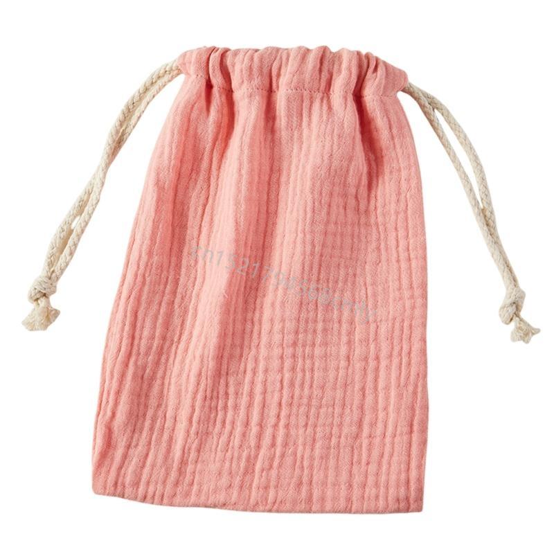 Elegant Organziers Cotton Pouches with Drawstrings Storage Bags Home Accessory for Gifts and Party Supplies Daily Use 6XDE