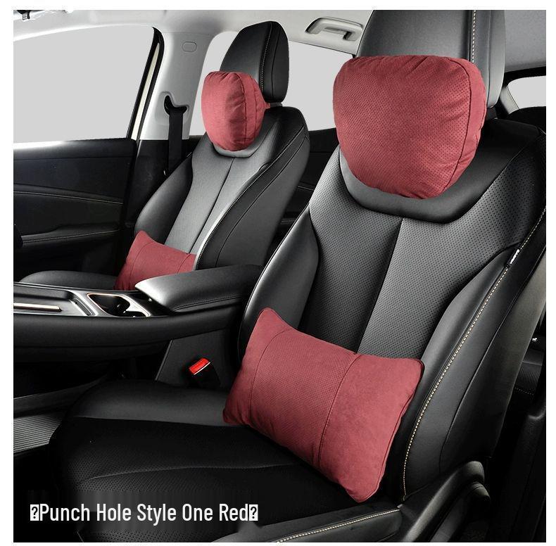 Maybach Car Headrest and Lumbar Support Pillow Set