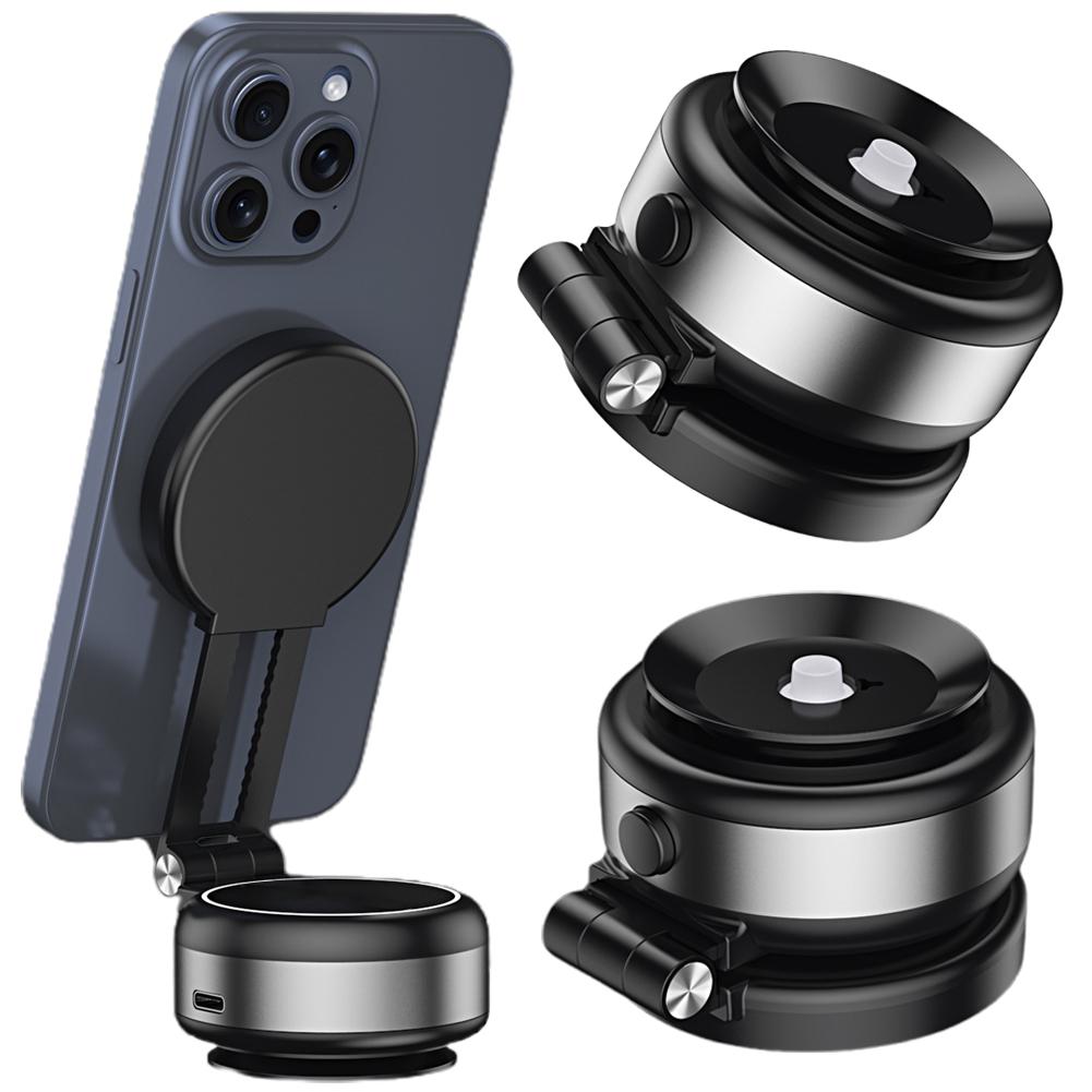 NEW 360° Rotation Electric Vacuum Magnetic Car Cell Phone Holder Strong Suction Cup Car Mount Stand Interior Car Accessories HOT