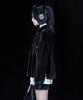 Tiemsseuli Late Night Velour Training Jeogori Skirt Set Black