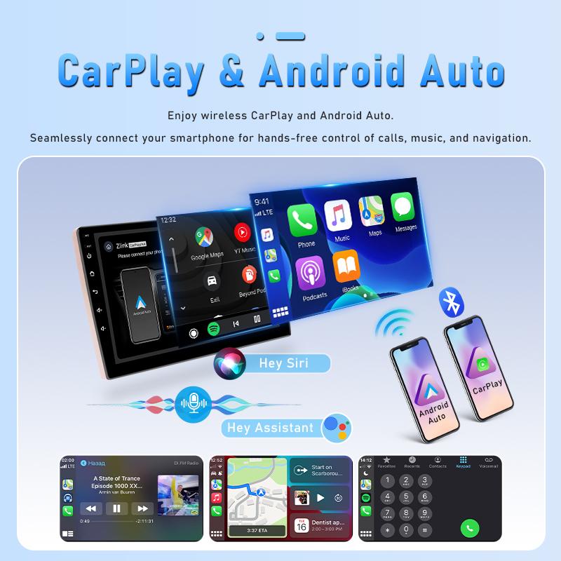 Autoradio pour Toyota Verso Corolla 2004 2005 2006 2007 2008 2009, écran Carplay sans fil, Android Auto, Navigation GPS, stéréo 2din