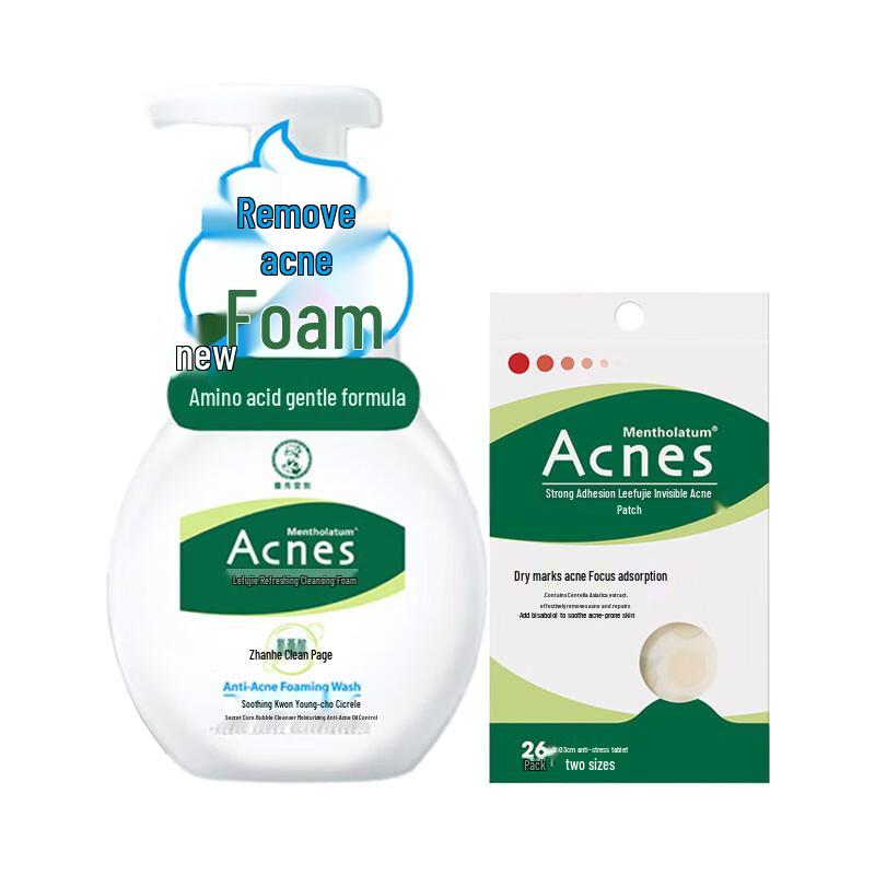 

Mentholatum Acnes Refreshing Cleansing Foam & Invisible Acne Patch Set