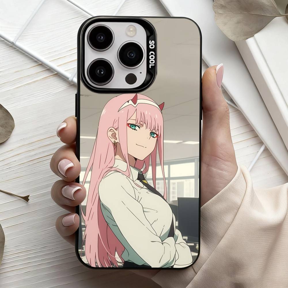 S-Sexy Z-Zero Two Phone Case For iPhone17,16,15,14,13,12,11 Plus,Pro Max Candy Silver Plated Inside Cover