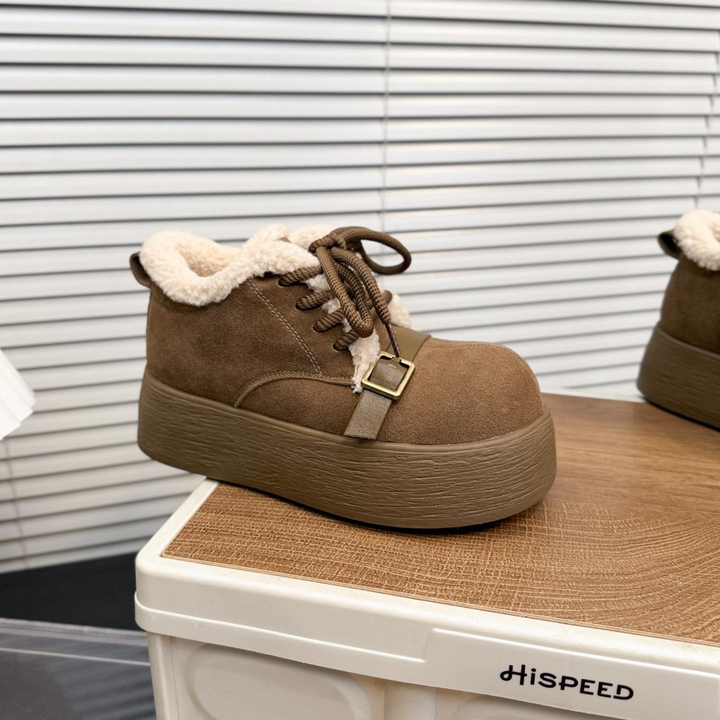 

Женские зимние новые замшевые высокие ботинки на шнуровке, теплые на бархатной подкладке, хлопковые ботинки для снега 40