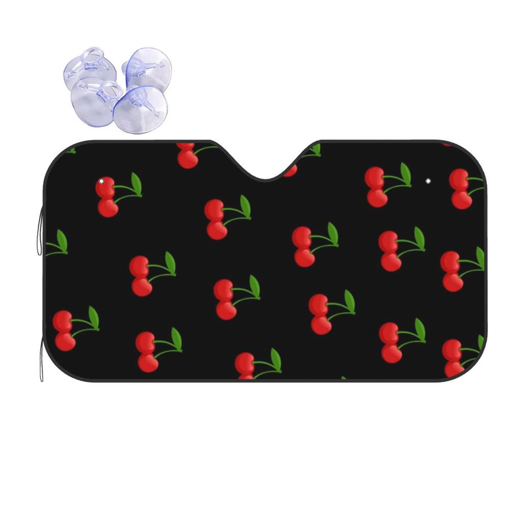 Cherry Sunshade Windscreen Car Front Windshield Window Sun Visor Accessories Covers