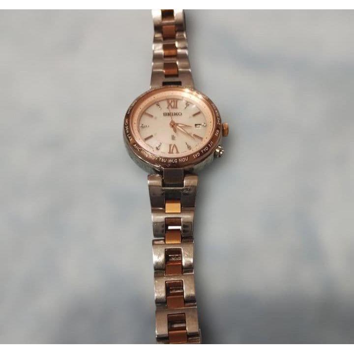 Used SEIKO LUKIA Radio-controlled Solar Watch with Aftercare, Made of Pure Titanium