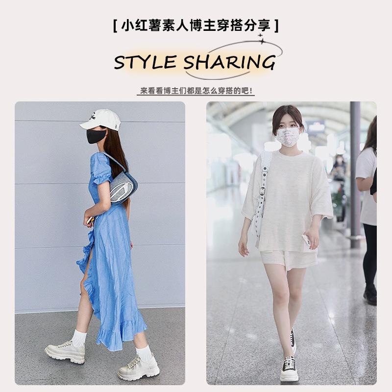 Foam sole canvas shoes autumn new shoes women's shoes versatile fashion platform shoes casual heightening board shoes women