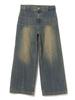 Beams Heart Jeans Blast Seam Baggy Denim Pants Indigo L Men's