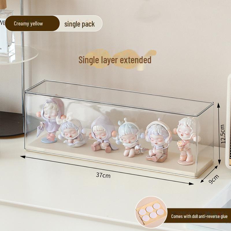 Cutie de Afișare Acrilică Transparentă pentru Depozitarea LEGO și a Modelelor, Finisaj Mat cu Bule Antistropi