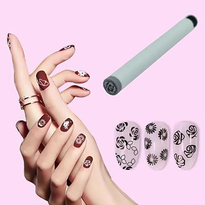 12/36Pcs Nail Art Stamp Pen Set Diy Design Nail Handicraft Graffiti Flower Nail Stamper Nail Art Dotting Tools Simple Design