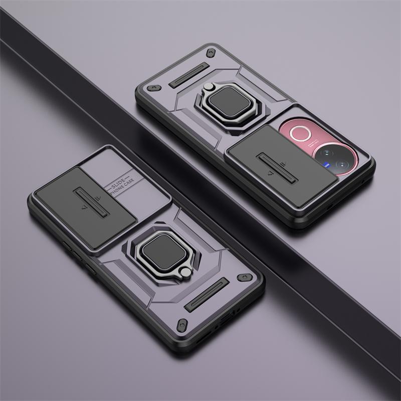 

Чехол-держатель для телефона с кольцом для vivo V50 5G, чехол для vivo V50 5G, глобальная раздвижная задняя крышка-основа для vivo V50 5G For vivo V50 5G