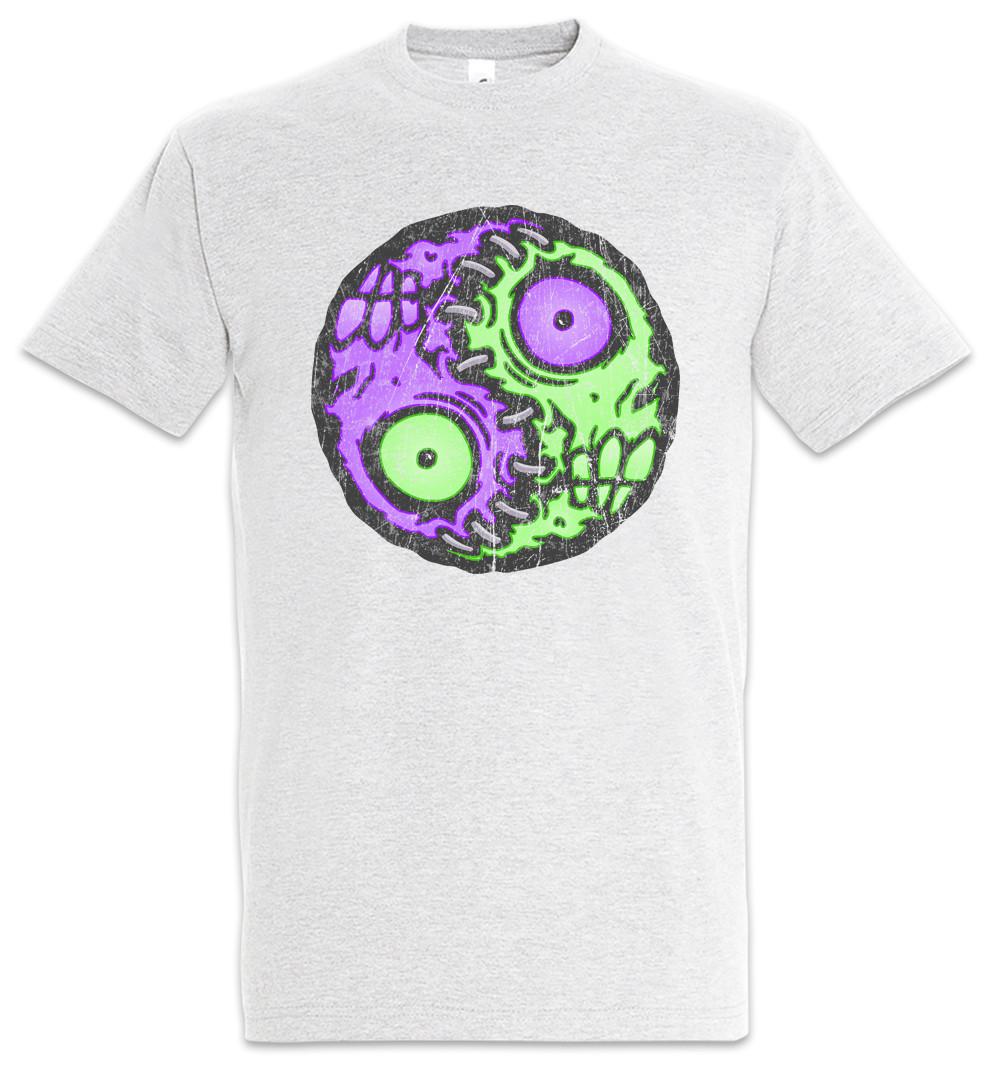

Zombie Yin Yang T-Shirt Mens Womens Tees Top Zombies Religion Sign Symbol Brain Brains Eater Fun 3XL