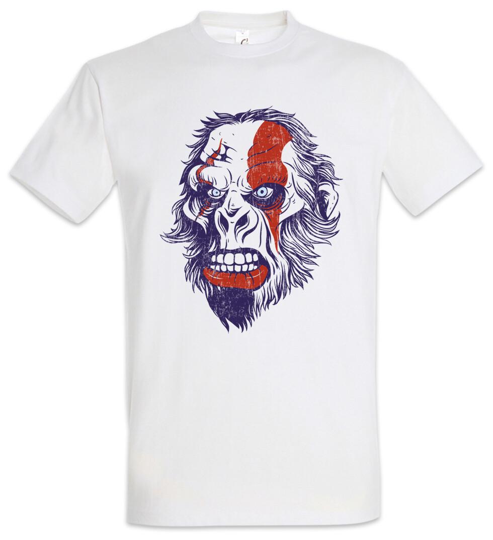 Ape Warrior Face T-Shirt Mens Womens Tees Top Planet of Tattoo Tattooist the Apes Warrior Tribal 3XL