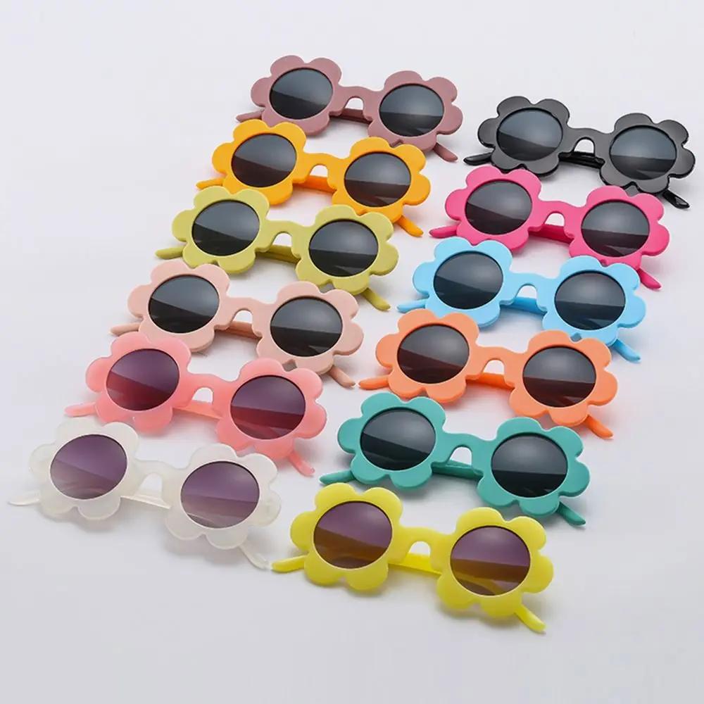 New Trendy Sunflower Sunglasses for Women Retro Round Flower Sun Glasses Fun Novel Disco/Festival/Party Shades for Adults