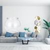 Wall Mirror Tank for Living Room Corridor Entryway Hallway A Small Round Ornament Aquarium Bowl Vase