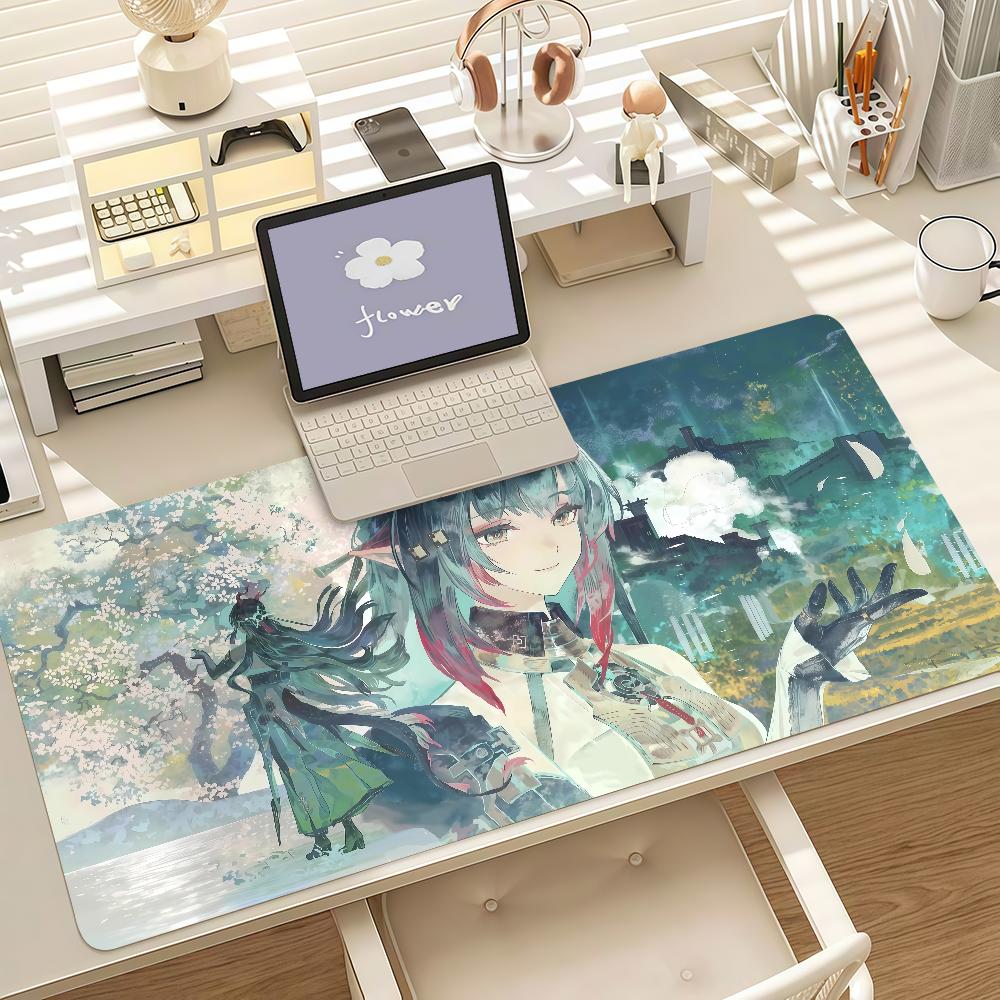 Game Arknights Endfield Zhuang Fangyi Mouse Pad Anti Slip Rubber Edge Locked Thickened Laptop Gaming Desk Mat