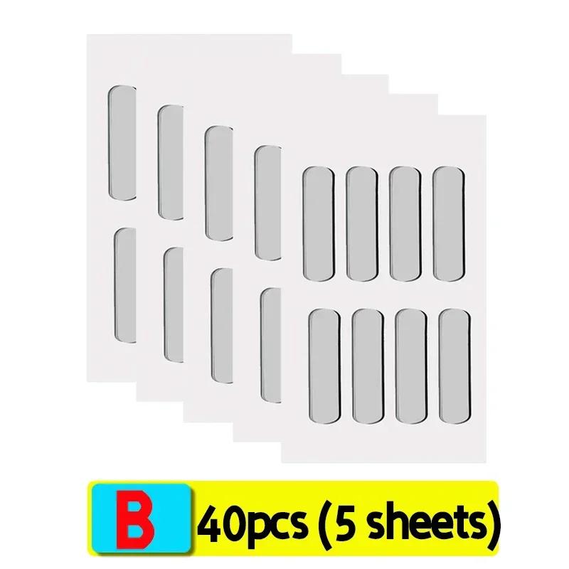 Transparent Self-Adhesive Door Stop Strips Silicone Cabinet Bumpers Furniture Drawer Anti-collision Seal Tape Wall Protector Pad