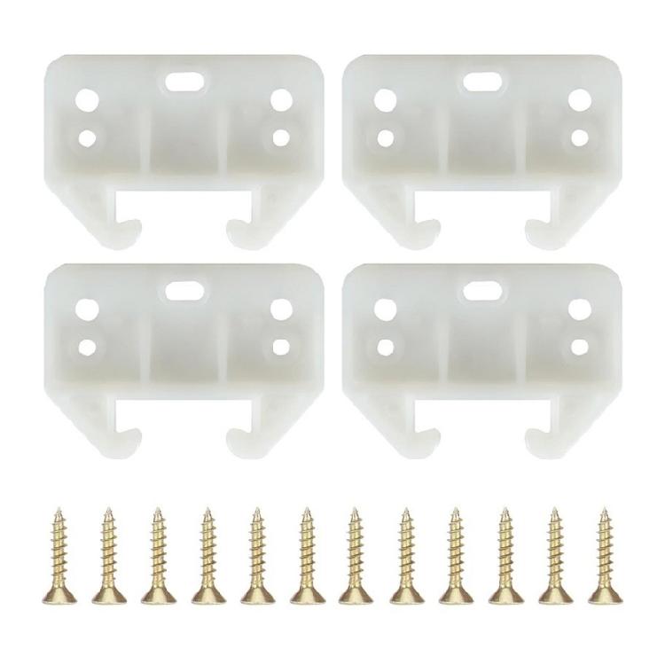 Closet Cabinet Slides Plastic Drawer Guide Rails Enduring Replacement Tracks For Home Office Furniture Easy to Install