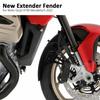 Motorcycle Accessories Front Fender Plastic Black Forging Pattern Carbon Fiber For Moto Guzzi V100 Mandello V100 MANDELLO 2022-