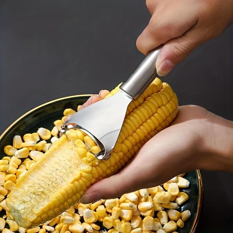 Stainless Steel Corn Stripper & Peeler - Durable, Multi-Use Kitchen Tool for Effortless Meal Prep Easy Kernel Removal