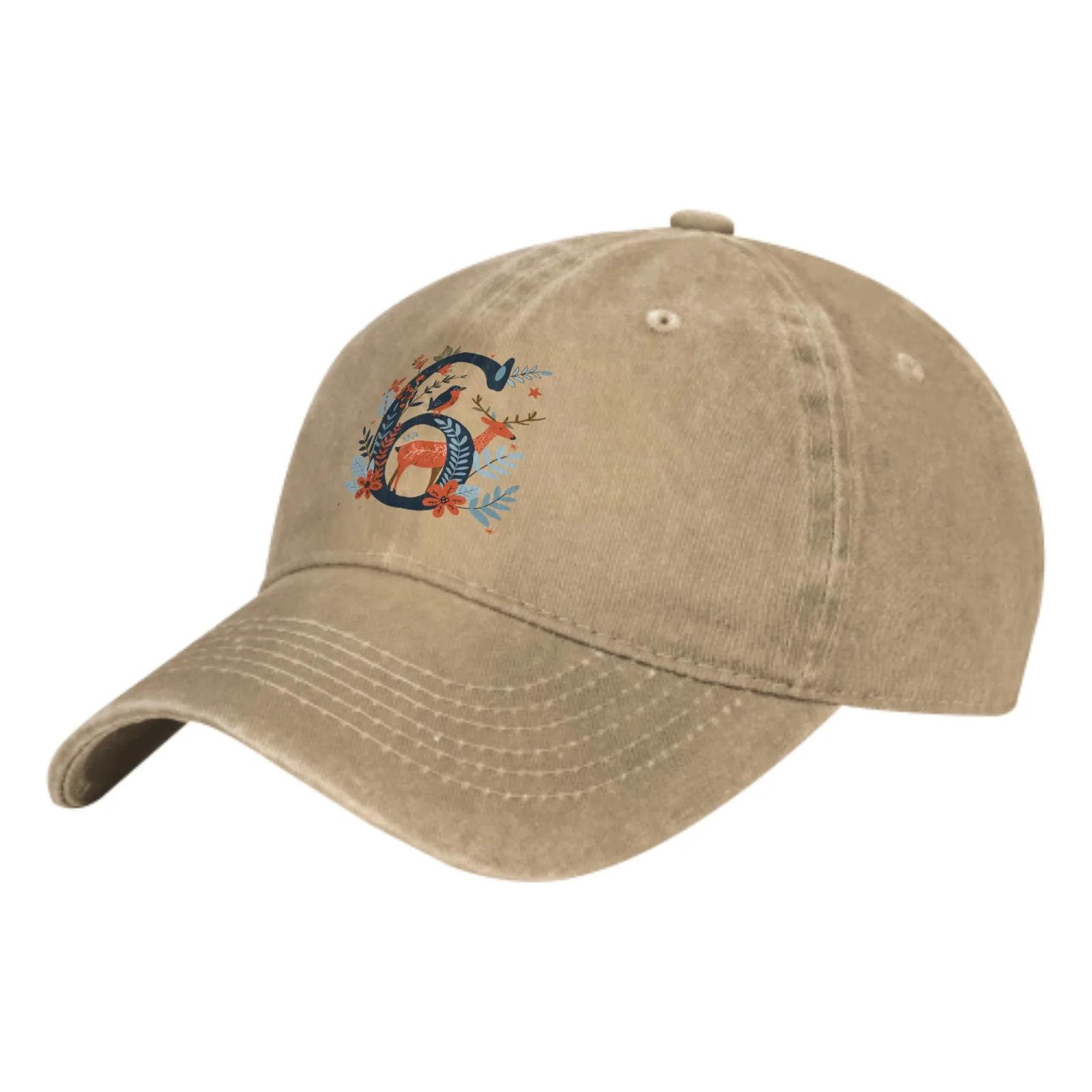 

Цветок, птица и олень цифра 6 модная классическая хлопковая кепка дальнобойщика летняя ковбойская кепка для папы для отдыха на открытом воздухе баскетбольные кепки Adjustable хаки