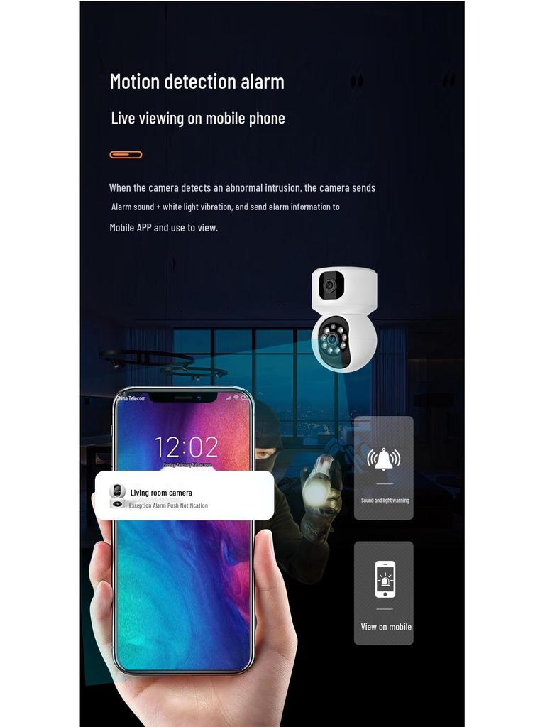 HD WiFi Indoor Wireless Camera with Night Vision & Mobile Remote Viewing