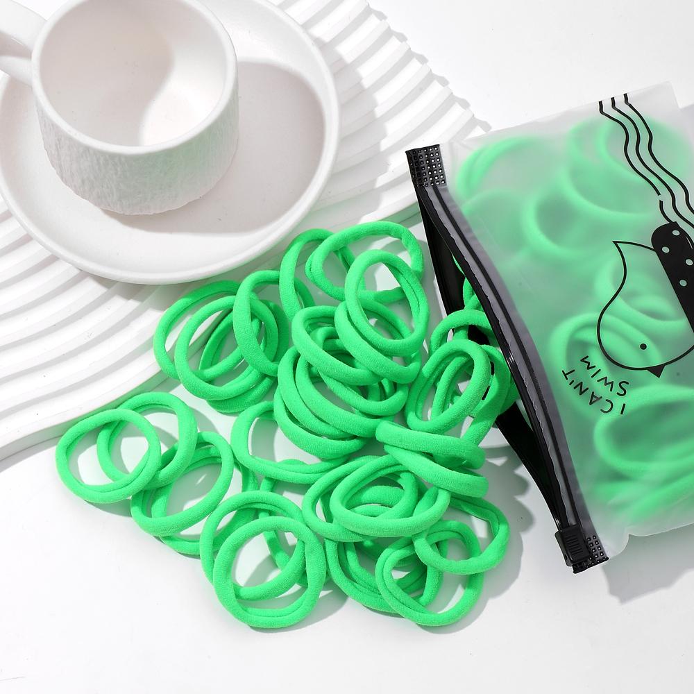 20/50Pcs Women Girls Basic Hair Band 4.5cm Simple Solid Colors Elastic Headband Hair Ropes Ties Hair Accessories Ponytail Holder