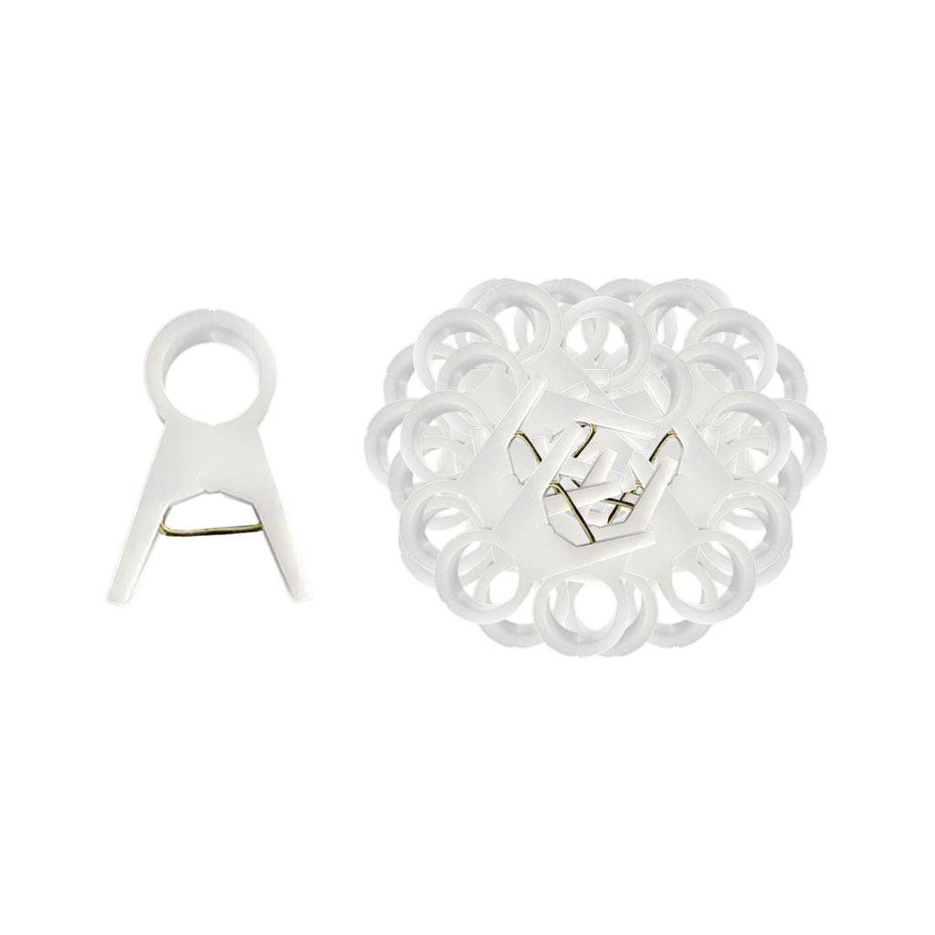 100 Pieces Plant Support Clips Cucumber Grow Upright Trellis Clips Flower Plant Clamps Flower Vine Stem Clips for Roses