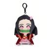 15-25cm Demon Slayer Cartoon Plush Toys Ghost Slayer Keychain Kamado Tanjirou Kamado Nezuko Kochou Figure Stuffed Doll Child Gif