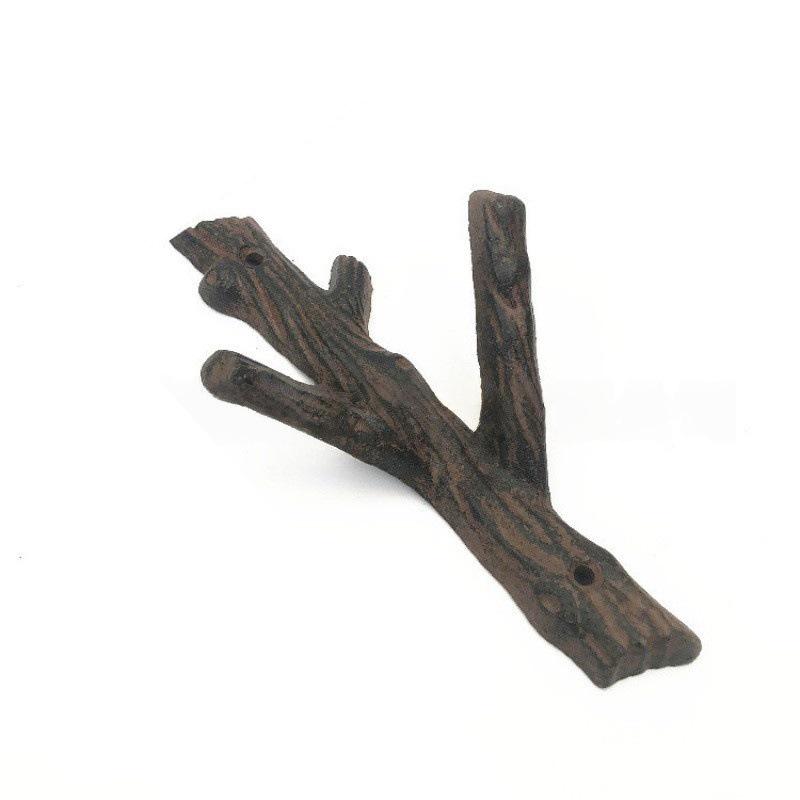 1PC Decor Artistic Branch Rustic Coat Rack Heavy-Duty American Multi-Functional Vintage Sturdy Wall-Mounted Space-Saving 19.3x10cm