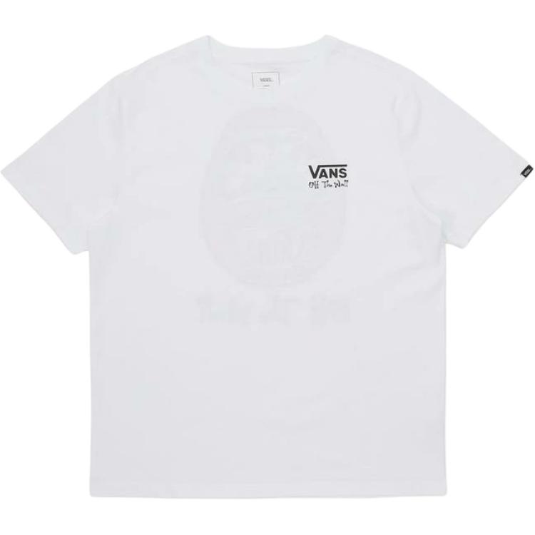 Vans Graphic Logo Crew Neck Short Sleeve T-Shirt Men tops VN000NUU-WHT M