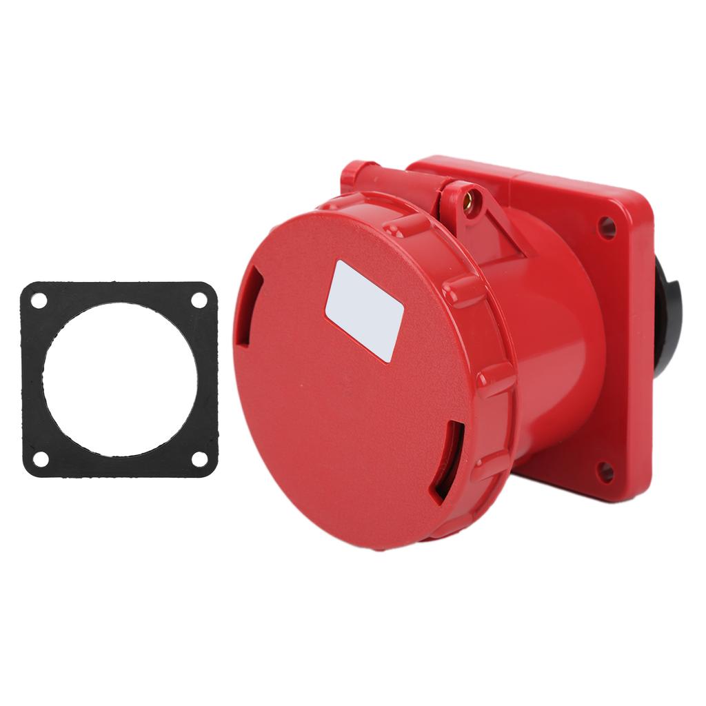 380415V 63A Industriestecker 3P+E 4-polig Gerader Stecker IP67 Wasserdicht für Bauwesen