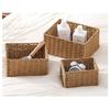 3PCS/Set Wicker Baskets for Organising Pack of Nesting Storage Baskets for Shelves Wicker Storage Baskets for Bathroom Shelf