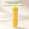 Suction Cup Base Butterfly Electric Cat Teaser 360° Rotation Launching Stick Toy  Kitten Training