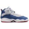 Air Jordan 6 Rings GS White True Blue Kids Sneakers University-Red Light-Steel-Grey 323419-140