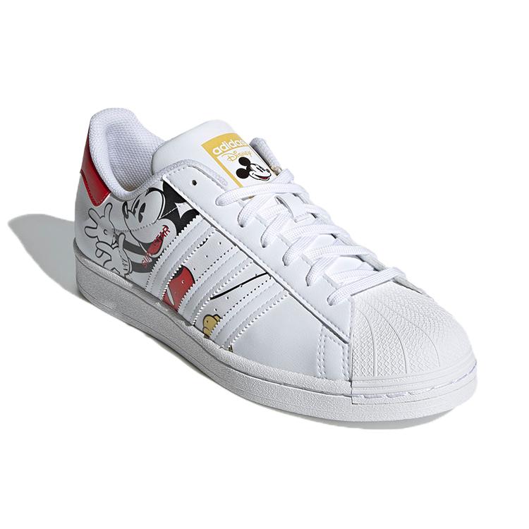 Superstar Disney x Superstar Adidas Originals 'Mickey und Minnie - Weiß Lebhaftes Rot' GW2248