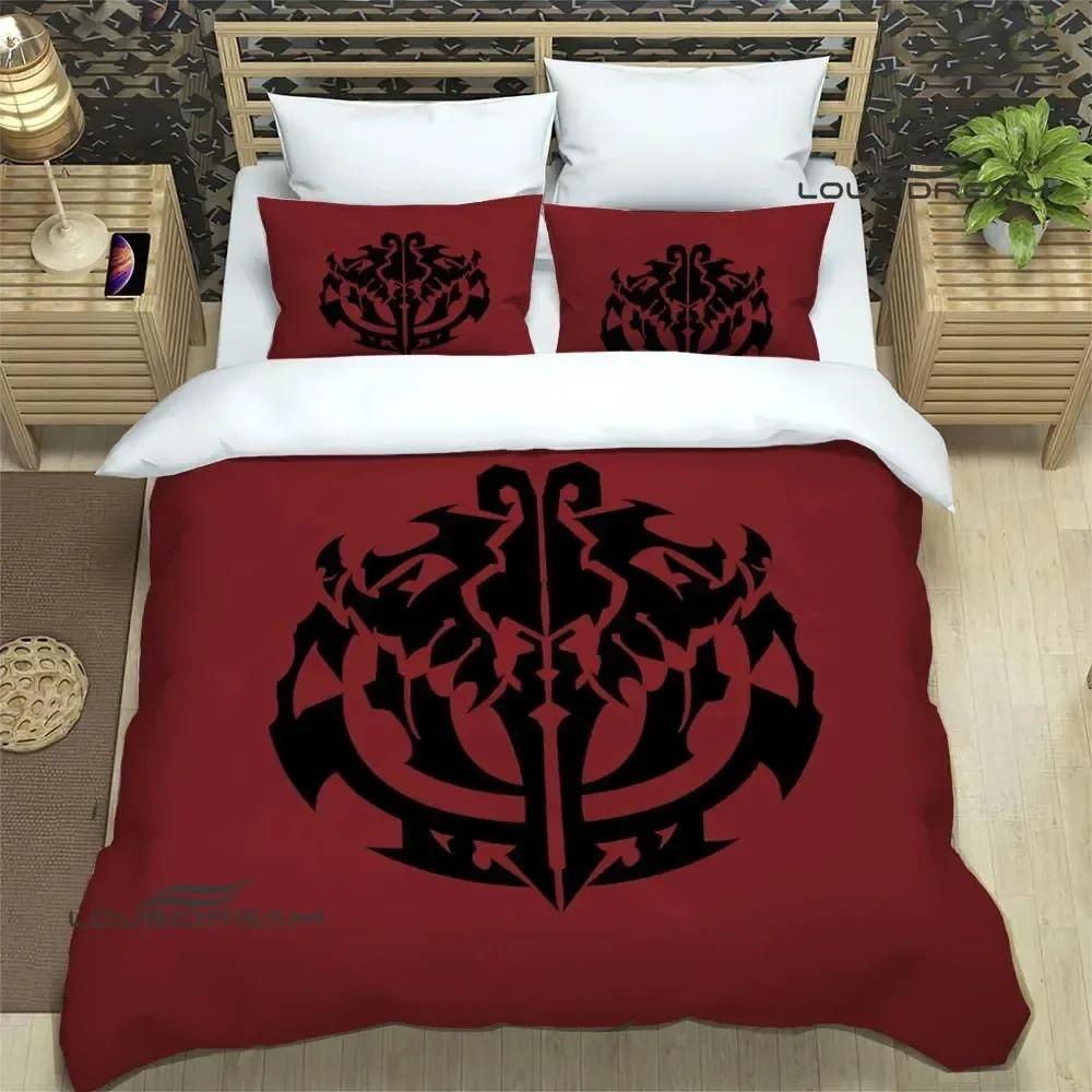 Overlord Cartoon Printed Bedding Sets Exquisite Bed Supplies Set Duvet Cover Bed Comforter Set Bedding Set Luxury Birthday Gift
