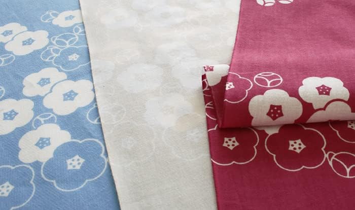 Some no Anbo Tenugui hand Pattern Tokuoka Made in 35cm x 100cm (Japanese towel) "Peach Blue" - Hand-dyed, 100% Cotton, weave, Japan,